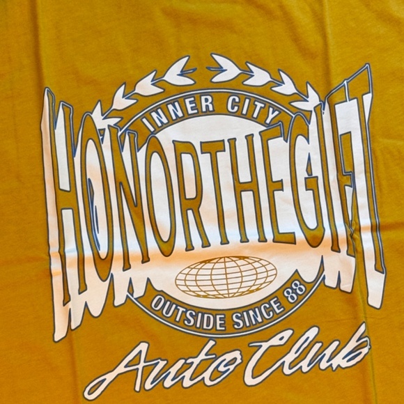 BNWT Honor The Gift HTG boxy cropped graphic tshirt LARGE - Picture 4 of 5